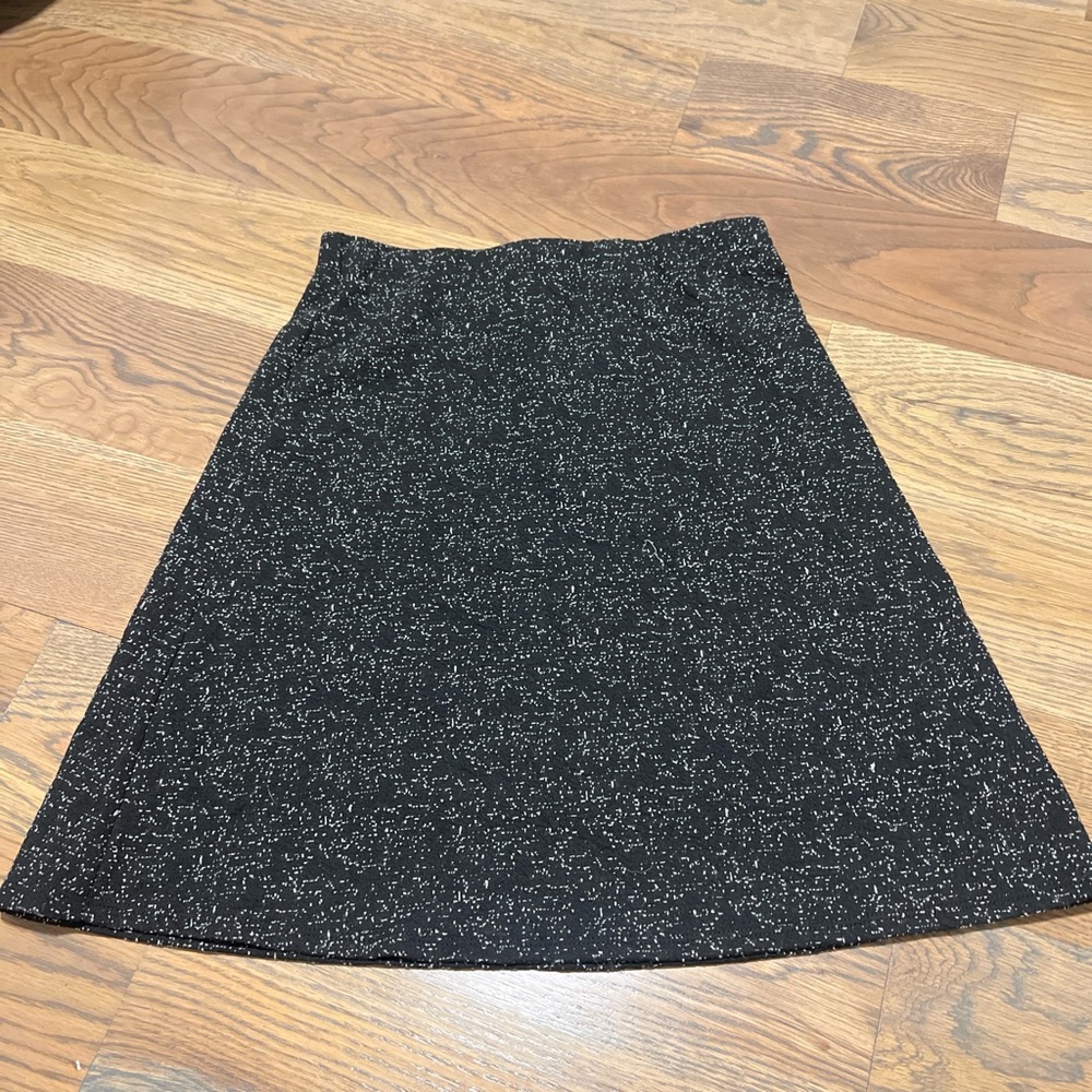 Margaret M Black and White A-Line Skirt